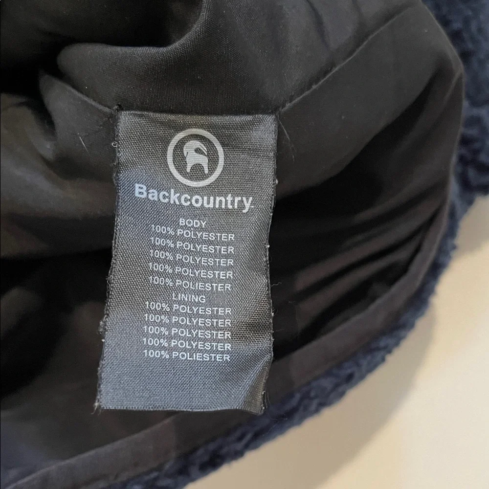 Backcountry Navy Sherpa Coat with Zip Pockets